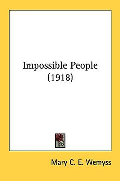 portada impossible people (1918) (in English)