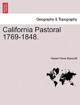 portada california pastoral 1769-1848. (en Inglés)