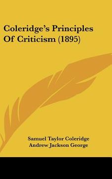 portada coleridge's principles of criticism (1895) (en Inglés)