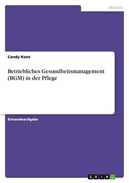 portada Betriebliches Gesundheitsmanagement (Bgm) in der Pflege (en Alemán)