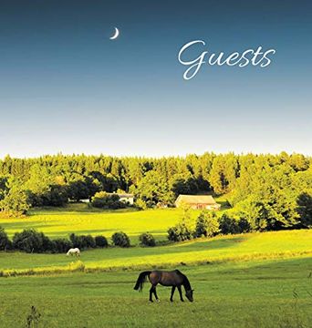 portada Guest Book for Guest House, Airbnb, bed & Breakfast, Vacation Home, Retreat Centre: Hardcover Visitors Book, Guest Comments Book, Vacation Home Guest Book (en Inglés)