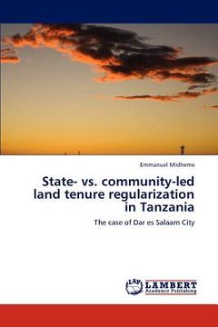 portada state- vs. community-led land tenure regularization in tanzania (en Inglés)