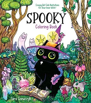 portada Spooky Coloring Book: Creepy But Cute Illustrations for Your Inner Witch (in English)