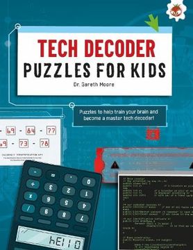 portada Tech Decoder Puzzles for Kids (in English)