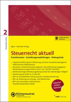 portada Steuerrecht Aktuell 2/2023 (en Alemán)