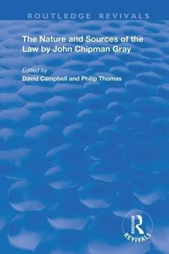 portada The Nature and Sources of the law by John Chipman Gray (Routledge Revivals) 