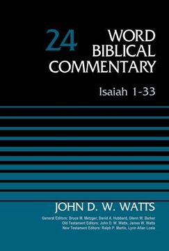 portada Isaiah 1-33, Volume 24 (Word Biblical Commentary) (in English)
