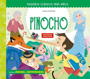 portada Pequeños Clasicos Para Niños: Las Aventuras de Pinocho