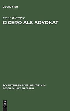portada Cicero als Advokat (en Alemán)