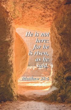 portada Easter Bulletin: He Is Risen (Package of 100): Matthew 28:6 (Kjv) (in English)
