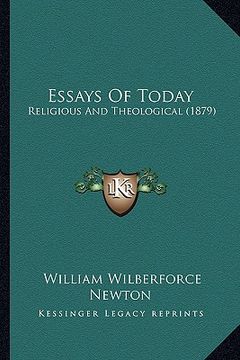 portada essays of today: religious and theological (1879)