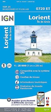 portada Lorient ile de Groix 1: 25 000 (en Francés)