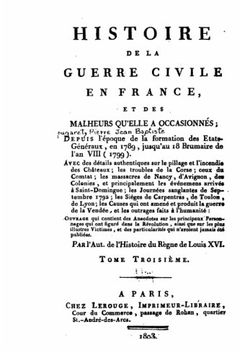 portada Histoire de la guerre civile en France, et des malheurs qu'elle a occasionnés - Tome III (French Edition)