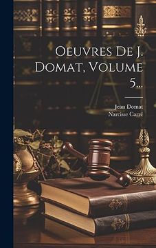 portada Oeuvres de j. Domat, Volume 5. (en Francés)
