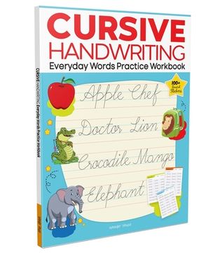 portada Cursive Handwriting: Everyday Words: Practice Workbook for Children (en Inglés)