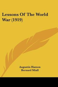 portada lessons of the world war (1919)