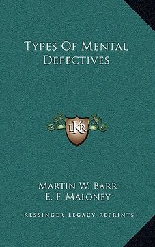 portada types of mental defectives (in English)