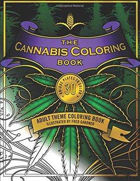 portada The Cannabis Coloring Book: Adult Theme Coloring Book (en Inglés)