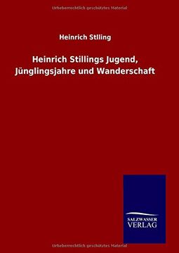 portada Heinrich Stillings Jugend, Jünglingsjahre und Wanderschaft
