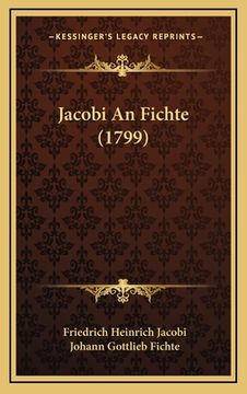 portada Jacobi An Fichte (1799) (en Alemán)