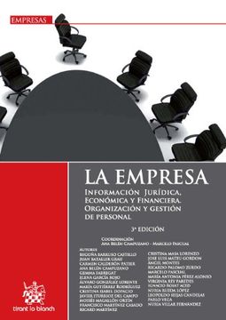 portada La Empresa . Información jurídica, económica y financiera. Organización y gestión de personal 3ª Ed. 2013 (Empresas)