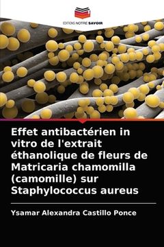 portada Effet antibactérien in vitro de l'extrait éthanolique de fleurs de Matricaria chamomilla (camomille) sur Staphylococcus aureus (en Francés)