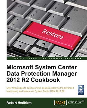 portada Microsoft System Center Data Protection Manager 2012 r2 Cookbook (en Inglés)