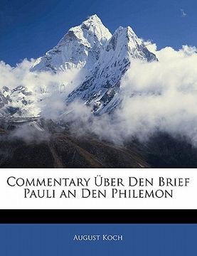 portada Commentary Uber Den Brief Pauli an Den Philemon (en Alemán)