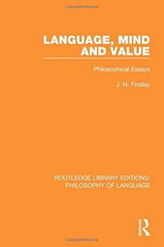 portada Language, Mind and Value: Philosophical Essays (en Inglés)
