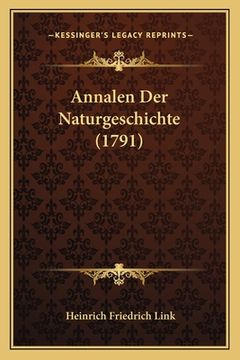 portada Annalen Der Naturgeschichte (1791) (en Alemán)