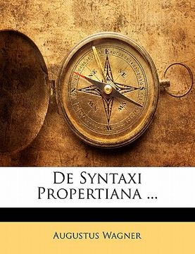 portada de Syntaxi Propertiana ... (in Latin)