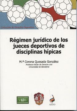 portada Regimen Juridico De Los Jueces Deportivos De Disciplinas Hipicas