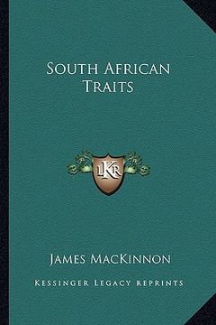 portada south african traits (en Inglés)