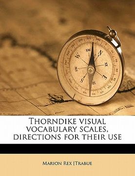 portada thorndike visual vocabulary scales, directions for their use