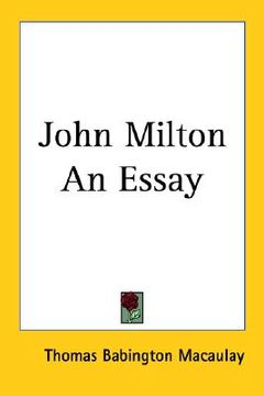 portada john milton: an essay (en Inglés)