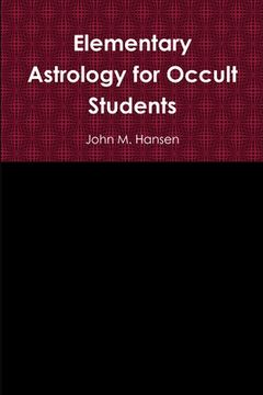 portada Elementary Astrology for Occult Students (en Inglés)