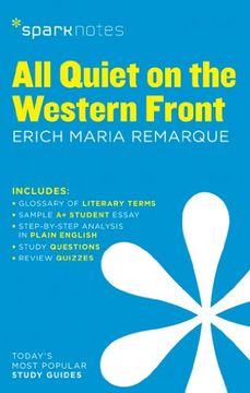 portada All Quiet on the Western Front Sparknotes Literature Guide (Sparknotes Literature Guide Series) 