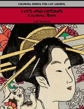 portada Cats and Geishas Coloring Book (en Inglés)