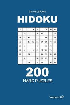 portada Hidoku - 200 Hard Puzzles 9x9 (Volume 2) (en Inglés)