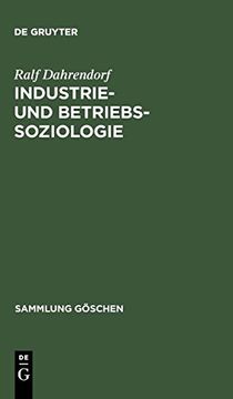 portada Industrie- und Betriebssoziologie (Sammlung Göschen) (in German)