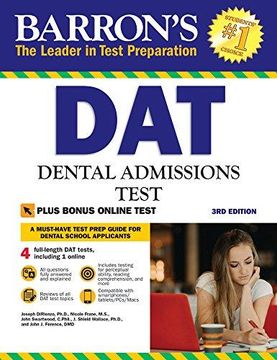 portada Barron's Dat: Dental Admissions Test (en Inglés)