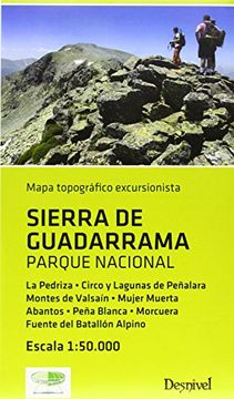 portada Sierra De Guadarrama Parque Nacional (Mapa Topografico Excursionista)