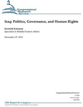 portada Iraq: Politics, Governance and Human Rights (en Inglés)