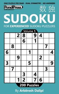 portada Sudoku Book for Experienced puzzlers, with 200 puzzles, good designed and withou (in English)