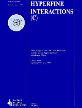 portada proceedings of the fifth latin american conference on applications of the moessbauer effect