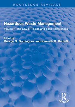 portada Hazardous Waste Management (Routledge Revivals) (en Inglés)