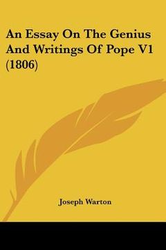 portada an essay on the genius and writings of pope v1 (1806) (en Inglés)
