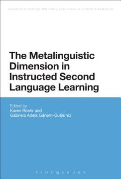portada The Metalinguistic Dimension in Instructed Second Language Learning (in English)