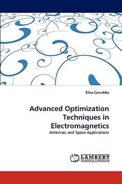 portada advanced optimization techniques in electromagnetics (en Inglés)