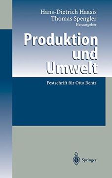 portada Produktion und Umwelt: Festschrift für Otto Rentz (in English)